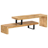 ZNTS TV Stand Solid Mango Wood 247321