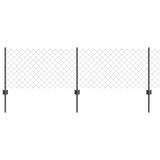 Fence and Post Grey 0.6 x 10 m Steel 3336266