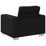 ZNTS Black Fabric Armchair 59 cm 4105209