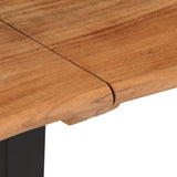 Bench 160 cm Solid Wood Acacia and Steel 4006411