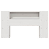 Headboard with Storage White 150 cm Solid Wood Pine 855628