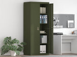 Storage Cabinet Olive Green 60 x 40 x200 cm Steel 3406206