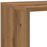 Room Divider Bookcase 4-Tier Artisan Oak 143.5x29x143.5 cm Engineered Wood 858002