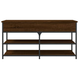 Shoe Bench Brown Oak 100x42.5x50 cm Engineered Wood 839037