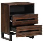 ZNTS Bedside Cabinet 50x34x62 cm Solid Wood Mango 377489