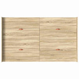 Storage Bed Frame Sonoma Oak 120 x 190 cm Engineered Wood 3335327