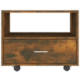 Coffee Table Smoked Oak 55x55x40 cm Engineered Wood 816937
