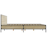 Bed Frame without Mattress Sonoma Oak 200x200 cm 3280018