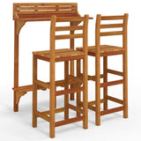 3 Piece Balcony Bar Set Solid Wood Acacia 3116002