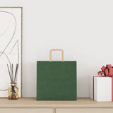 Paper Bags 250 pcs with Handles Green 26x17x25 cm 4101955