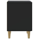 Bedside Cabinet Black 43 x 34.5 x 50 cm Engineered Wood 894567