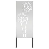 Garden Privacy Screen Silver 50 x 140 cm Galvanised steel 876285