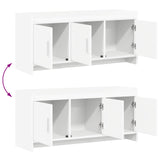 TV Cabinet 102 x 33 x 47 cm White Engineered Wood 8011187