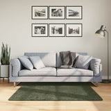 Rug HUARTE Short Pile Soft and Washable Forest Green 120x120 cm 375094
