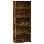 Book Cabinet Smoked Oak 80x30x189 cm Engineered Wood 3314673