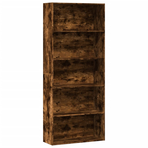 Book Cabinet Smoked Oak 80x30x189 cm Engineered Wood 3314673