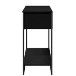 ZNTS Console Table Black 100x35x74.5 cm Engineered Wood 848529