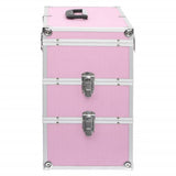 Make-up Case 37x24x40 cm Pink Aluminium 91841
