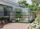6 x 10ft Polycarbonate Greenhouse, Large Walk-In Green House with Slide Door and Window, Garden T3398P317624