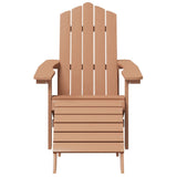 Garden Chair Brown High Density Polyethylene Medium 3095714