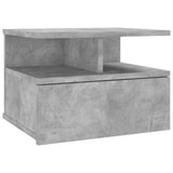 Floating Nightstands 2 pcs Concrete Grey 40x31x27cm Engineered Wood 800414