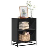Book Cabinet Black 60x35x76 cm Engineered Wood 849099