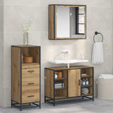 Bathroom Furniture Set 3 pcs Artisan Oak Engineered Wood 3402525