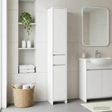 Bathroom Cabinet White 30 x 33 x 190 cm Engineered Wood 890752