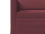 Sofa Set 2 pcs Wine Red Fabric 3433165