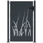 Garden Gate Anthracite 105x155 cm Steel Grass Design 153169