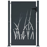 Garden Gate Anthracite 105x155 cm Steel Grass Design 153169