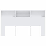Headboard Cabinet White 180x19x103.5 cm 811880