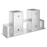 Firewood Stack Aid 12 pcs Silver 34 x 10 x 15 cm Steel 42030116