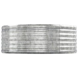 Garden Raised Bed Galvanised Steel 544x100x36 cm Silver 319017