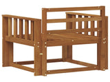 Outdoor Sofa Solid Acacia Wood Natural 3436226