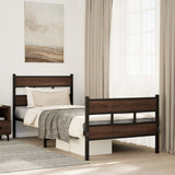 Bed Frame without Mattress with Headboard and Footboard 90x190 cm Single 4017161