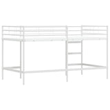 Kids'Loft Bed Frame White 90 x 200 cm Steel 42020769