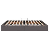 Storage Bed with Mattress Grey 180 x 200 cm Faux leather 3369959