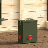 Chicken Feeder Olive Green 32.5 x 20.5 x 43 cm 874685