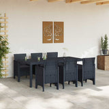 Garden Dining Set 7 pcs Anthracite Polypropylene 3378715