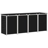 Wheelie Bin Storage Black 276 x 77.5 x 112.5 cm Stainless Steel 3422239