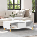 Coffee Table White 102 x 55 x 35 cm Engineered Wood 876189