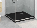 Shower Base Tray with Dots 80 x 80 x 4 cm ABS Black 42033515