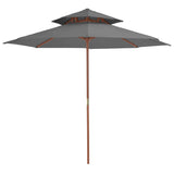 Parasol Anthracite Laminated bamboo, hardwood, polyester 44519