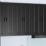 Wall Cabinet PORTO Black 60 x 31 x 100 cm Engineered Wood 885486