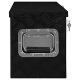 ZNTS Aluminium Box 80x30x35 cm Black 146442