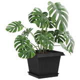 Plant Pots 24 pcs Black Plastic 3403313