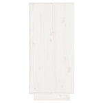 Sideboard White 60x34x75 cm Solid Wood Pine 813521