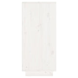 Sideboard White 60x34x75 cm Solid Wood Pine 813521