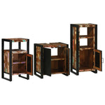 Bathroom Furniture Set 3 pcs Multicolour Solid Reclaimed Wood 3305625